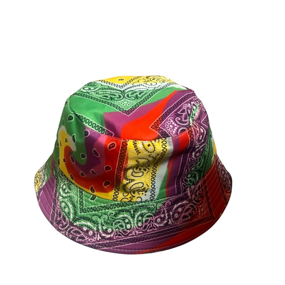 Reversible Colorful Paisley Bucket Hat.
